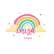 Cartela de Adesivo - Tema Arco Iris